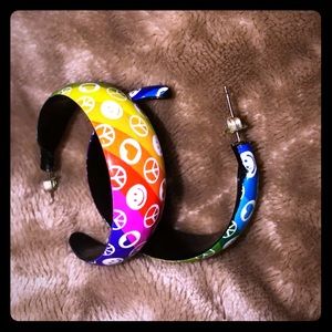 Hippie Rainbow Hoops
